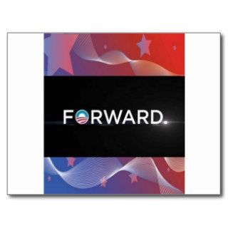2012 Presidential Election "Forward" Slogan Gear Postcards