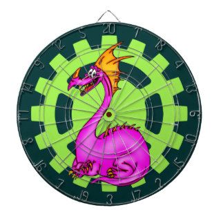 Funny Cartoon Dragon Dartboard