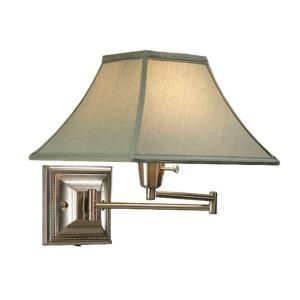 Home Decorators Collection Silver Kingston Swing Arm Pin Up Lamp 2846240450