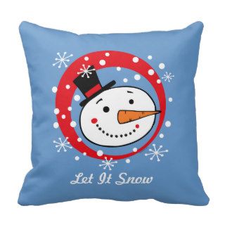 Let It Snowman Personalized Pillow