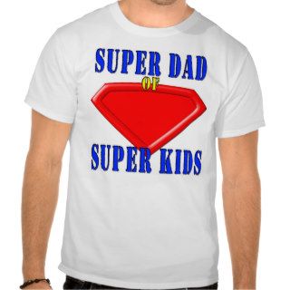 Personalized Super Dad of Super Kids Tshirt