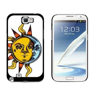 Mystical Sun and Moon   Occult   Snap On Hard Protective Case for Samsung Galaxy Note II 2   Black Cell Phones & Accessories