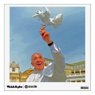 Pope Francis Papa Francisco Catholic Peace Dove Room Decals
