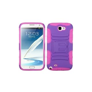ASMYNA Purple Pink Stand Hybrid Hard Case Cover for Samsung Galaxy Eforcity Cases & Holders