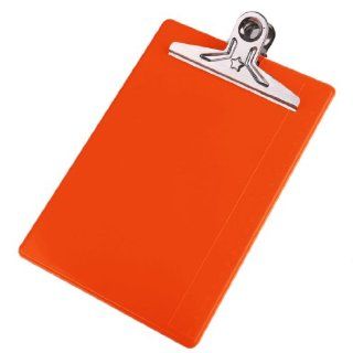 Office Home Orange Plastic Metal Clip Board A5 File Notebook Clipboard 