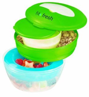 Fit & Fresh Reusable Breakfast on the Go Container Food Savers Kitchen & Dining