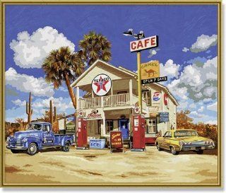 Schipper Old American Gas Station Paint by Number Toys & Games