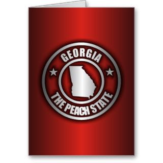 "Georgia Steel" Note & Greeting Cards (Red)