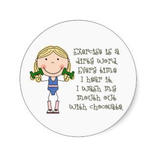 Funny Exercise Gift Stickers
