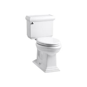 KOHLER Memoirs Classic Comfort Height 2 piece 1.28 GPF Elongated Toilet with AquaPiston Flush Technology in White K 3816 0