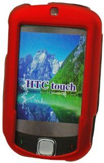 Cellet Rubberized Proguard Case for HTC Touch   Red Cell Phones & Accessories
