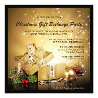 Christmas Gift Exchange Party Invitation