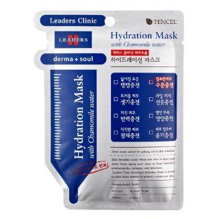 [Wazashop] Leaders Clinic Hydration Mask Help to Moisturizing and Reduce Irritate Fragrance Free (Pack of 12) 