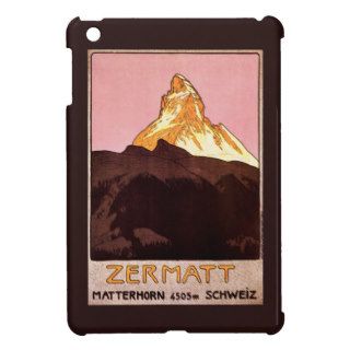 Vintage Travel, Matterhorn Mountain, Switzerland iPad Mini Case