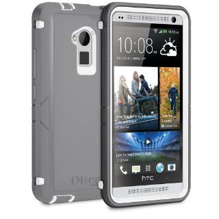OtterBox Defender Series for HTC One Max   Retail Packaging   Gunmetal Grey/Glacier   White Cell Phones & Accessories