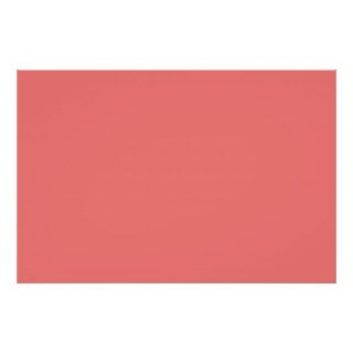Coral Peach Pink Color Trend Blank Template Print