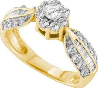 1.05CTW DIAMOND RD CENTER BRIDAL RING Wedding Ring Sets Jewelry