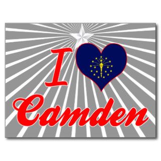 I Love Camden, Indiana Post Card