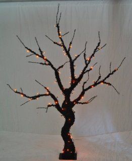 Led 6' Pre Lit Halloween Tree, Orange Lights [Office Product]  