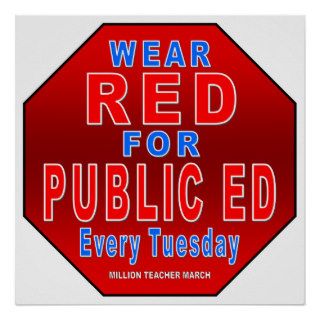 Wear Red for Public Ed Print