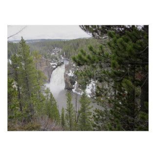 The Upper Falls Of Yellowstone National Park Print