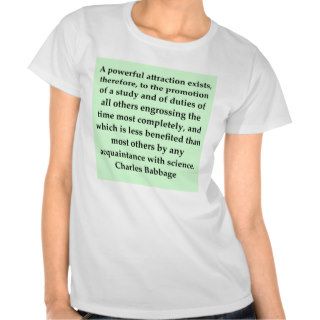 Charles Babbage quote T Shirts