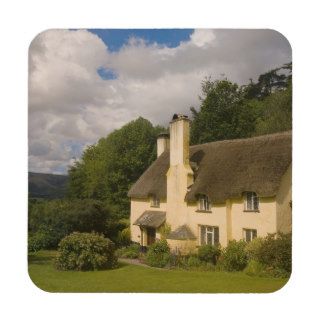 Thatched Roof House near Selworthy, Somerset Drink Coaster