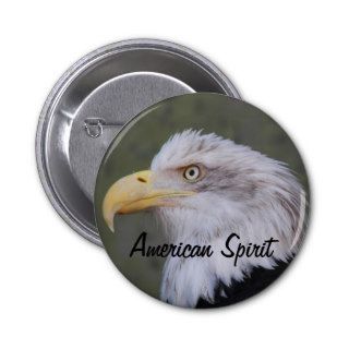 American Spirit Bald Eagle Button
