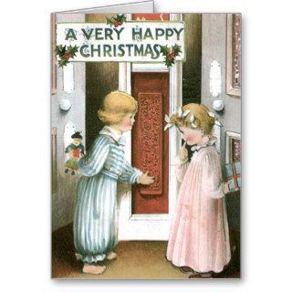 Vintage Christmas Card Childrens card
