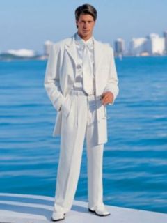 Men's White Tuxedo (Jacket & Pant) available in 5 (five) Buttons and 6 (six) Buttons. PLEASE  AND CLICK ON THE NUMBER OF BUTTONS Clothing