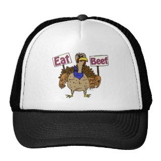 Eat Beef   Talking Turkey Mesh Hat