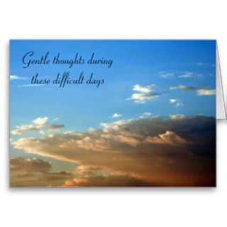 Sunset Clouds Sympathy Cards