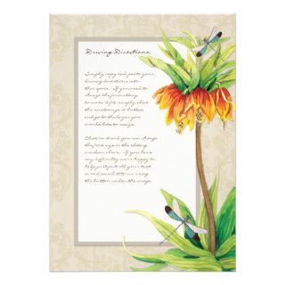 Elegant Fritillaria n Dragonfly Information Sheet Announcement