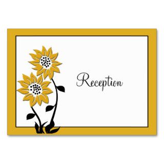 Simple Sunflowers Enclosure Card Business Cards