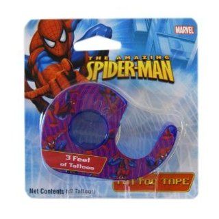 Marvel Comics The Amazing Spiderman Tattoo Tape   Spiderman Temporary Tattoos Toys & Games