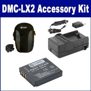 Panasonic Lumix DMC LX2 Digital Camera Accessory Kit includes SDC 21 Case, SDCGAS005 Battery, SDM 161 Charger  Camera & Photo