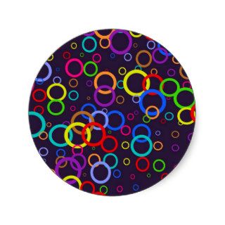 Circle Wallpaper Round Sticker