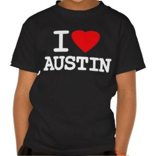 I Love Heart Austin Texas Shirt