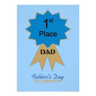 First Place Ribbon Father's Day Invitation