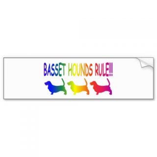 Basset Hounds Rule Bumper Stickers