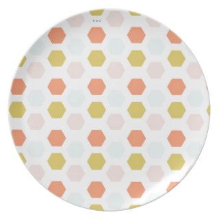 Spring Hexagons Plates