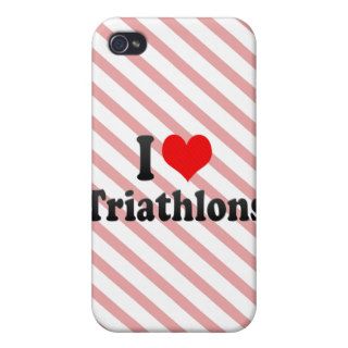 I love Triathlons iPhone 4 Covers