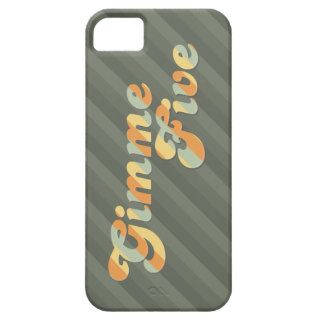 Gimme Five Retro striped iPhone 5 Cases