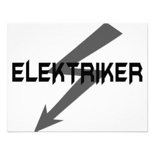 elektriker icon custom invitations