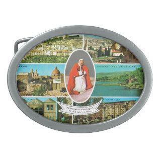Vintage Christian, Pope Paul VI in the Holy Land Belt Buckle