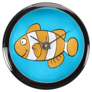 Clown Fish Fish Tank Clock