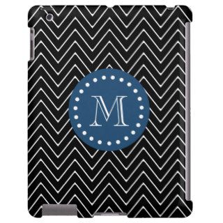 Navy Blue, Black and White Chevron Pattern  Your