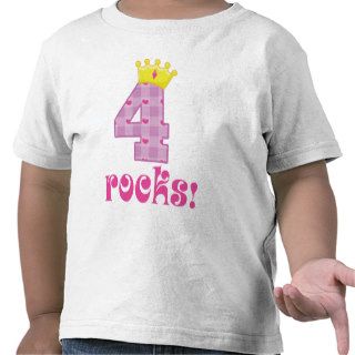 Girls 4th Birthday Shirts