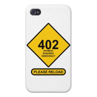 Error 402 Payment Required Democracy iPhone 4/4S Cover