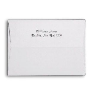 Custom Return Address & Liners Wedding Envelope